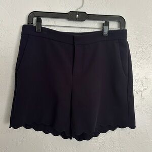 Banana republic high rise navy tailored shorts